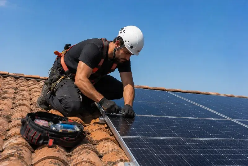 Maintenance et monitoring de panneaux solaires à Bressolles
