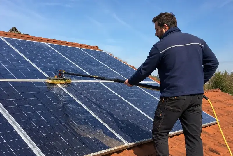 Nettoyage et entretien de panneaux solaires à Bressolles